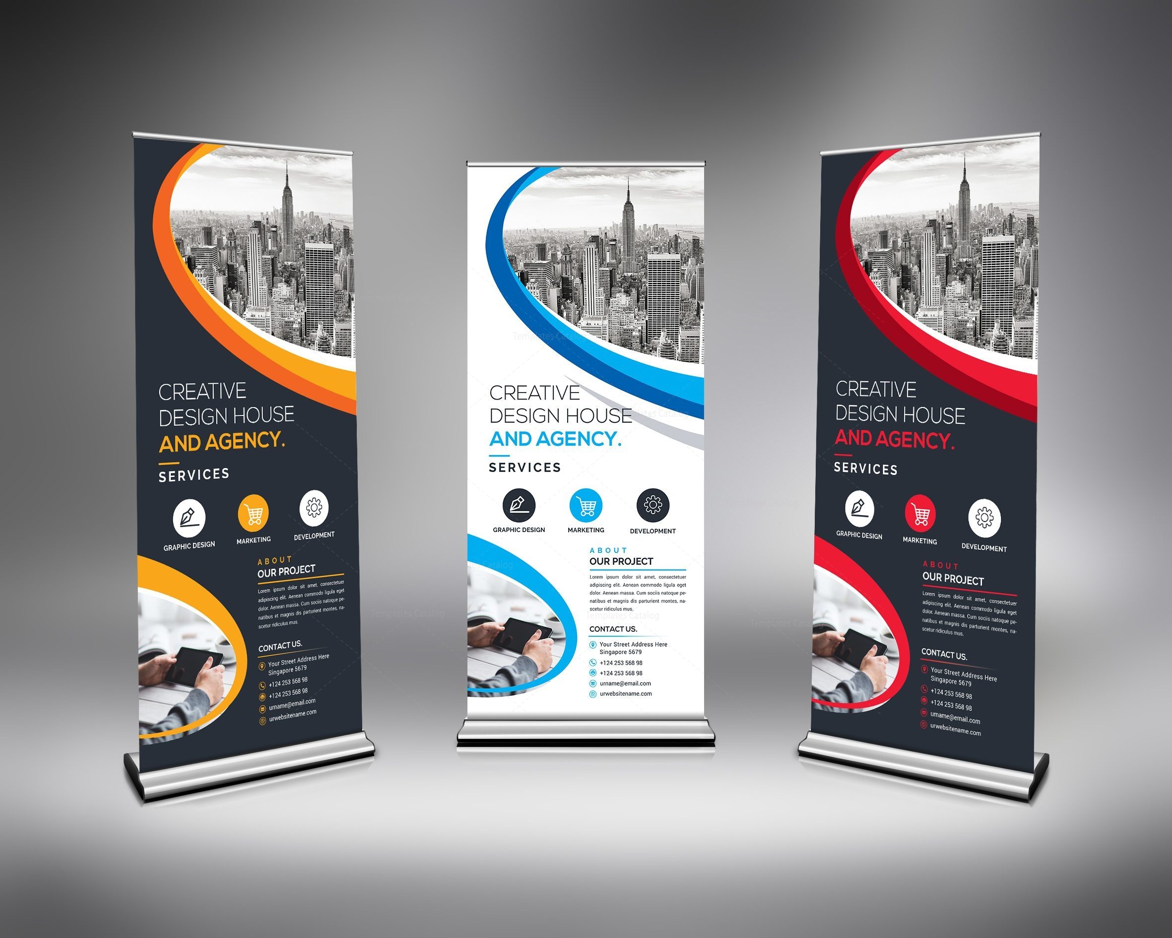 Best Roll-Up Banner Template · Premium Graphic Design Templates