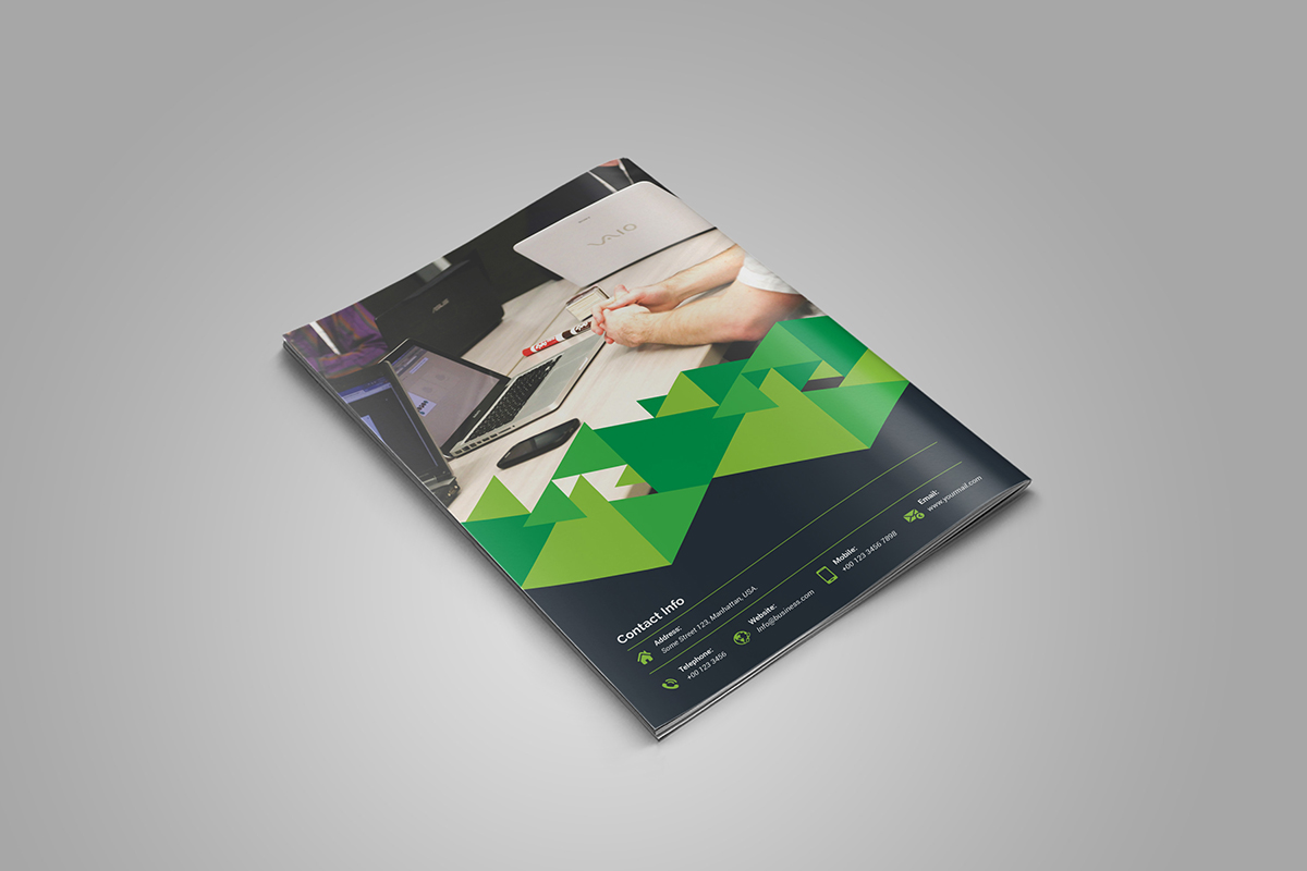 Pearl Bi-Fold Brochure Template · Premium Graphic Design Templates