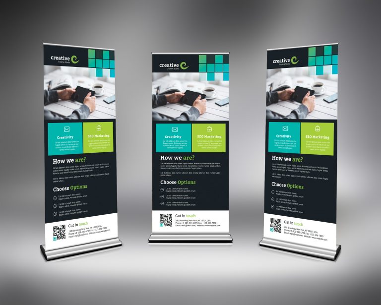 PSD Roll-Up Banner Design  Graphic Templates